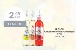 Nielsen's Discount LE FILOU Citrus Lime/Peach/Granatapfel tilbud