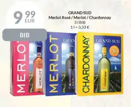 Nielsen's Discount GRAND SUD Merlot Rosé/Merlot / Chardonnay tilbud