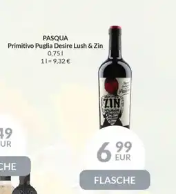 Nielsen's Discount PASQUA Primitivo Puglia Desire Lush & Zin tilbud