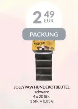 Nielsen's Discount JOLLYPAW HUNDEKOTBEUTEL schwarz tilbud