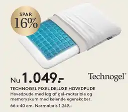 SengeSpecialisten TECHNOGEL PIXEL DELUXE HOVEDPUDE tilbud