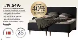 SengeSpecialisten DUNLOPILLO PURE BOXMADRAS tilbud
