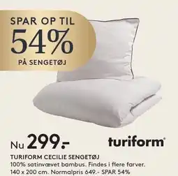 SengeSpecialisten TURIFORM CECILIE SENGETØJ tilbud