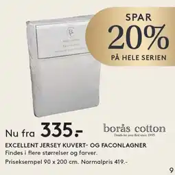 SengeSpecialisten EXCELLENT JERSEY KUVERT- OG FACONLAGNER tilbud
