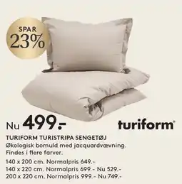 SengeSpecialisten TURIFORM TURISTRIPA SENGETØJ tilbud