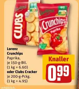 REWE DE Lorenz Crunchips Paprika, tilbud