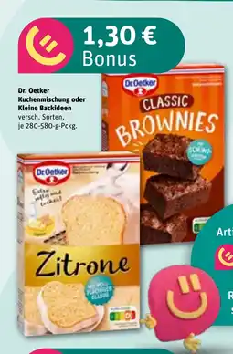 REWE DE Dr. Oetker Kuchenmischung oder Kleine Backideen tilbud