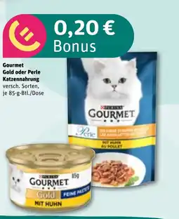 REWE DE Gourmet Gold oder Perle Katzennahrung tilbud