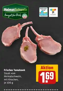 REWE DE Frisches Tomahawk Steak vom tilbud