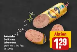 REWE DE Probsteier Delikatess Leberwurst tilbud
