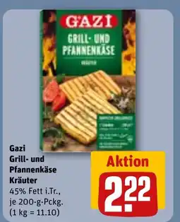 REWE DE Gazi Grill- und Pfannenkäse Kräuter Kräuter tilbud