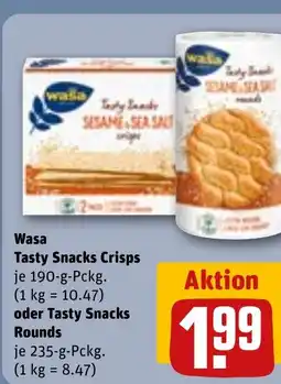 REWE DE Wasa Tasty Snacks Crisps tilbud