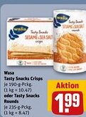 REWE DE Wasa Tasty Snacks Crisps tilbud