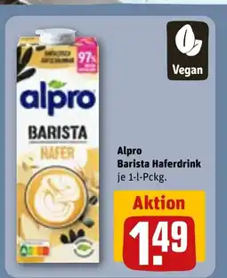 REWE DE Alpro Barista Haferdrink je 1-l-Pckg. tilbud