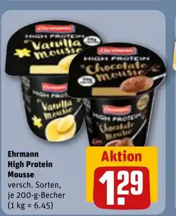 REWE DE Ehrmann High Protein Mousse versch. tilbud