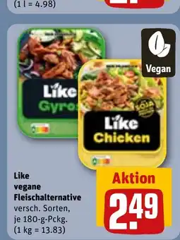 REWE DE Like vegane Fleischalternative tilbud