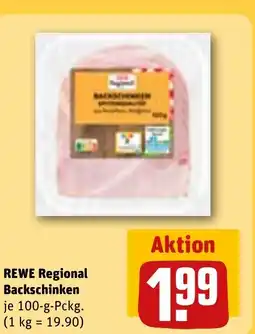 REWE DE REWE Regional Backschinken tilbud