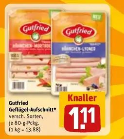 REWE DE Gutfried Geflügel-Aufschnitt* tilbud
