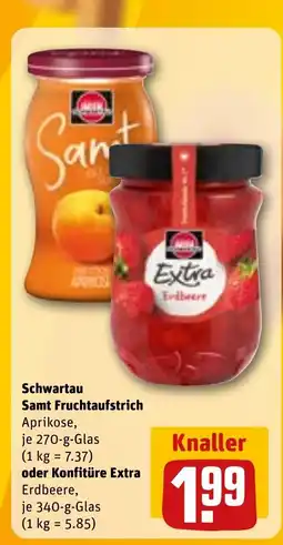 REWE DE Schwartau Samt Fruchtaufstrich tilbud