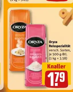 REWE DE ORYZA Oryza Reisspezialität versch. Sorten, tilbud