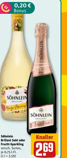 REWE DE Söhnlein Brillant Sekt oder Frucht-Sparkling versch. Sorten, tilbud