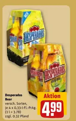 REWE DE Desperados Beer versch. Sorten, tilbud