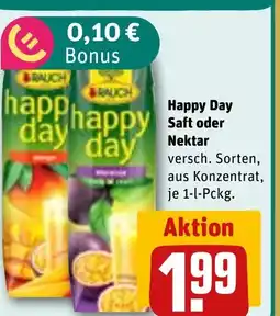 REWE DE Happy Day Saft oder Nektar tilbud