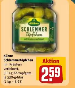 REWE DE Kühne Schlemmertöpfchen tilbud