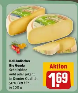 REWE DE Holländischer Bio Gouda Schnittkäse tilbud