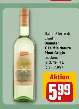 REWE DE Demeter X La Mia Natura Pinot Grigio tilbud