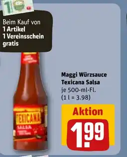 REWE DE Maggi Würzsauce Texicana Salsa tilbud