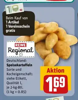 REWE DE REWE Regional Deutschland: Speisekartoffeln Sorte und tilbud
