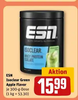 REWE DE ESN Isoclear Green Apple Flavor tilbud