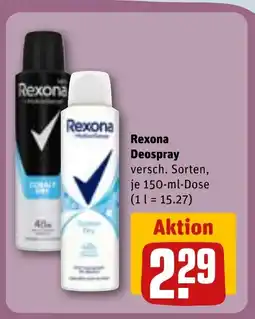 REWE DE Rexona Deospray tilbud