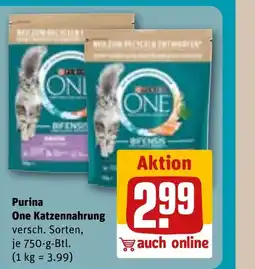 REWE DE Purina One Katzennahrung versch. Sorten, tilbud