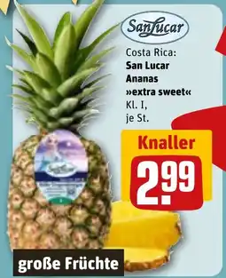 REWE DE Costa Rica: San Lucar Ananas >>>extra sweet<< tilbud
