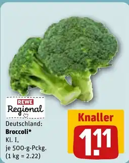 REWE DE REWE Regional Deutschland: Broccoli⭑ Kl. I, tilbud