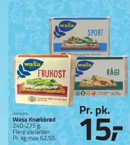Fleggaard Wasa Knækbrød tilbud