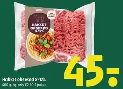 Coop 365 Hakket oksekød 8-12% tilbud