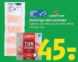 Coop 365 Kutterrejer eller tunsteaks tilbud