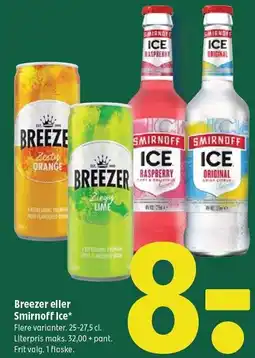 Coop 365 Breezer eller Smirnoff Ice tilbud