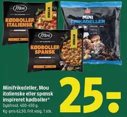 Coop 365 Minifrikadeller, Mou italienske eller spansk inspireret kødboller tilbud