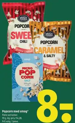 Coop 365 Popcorn med smag tilbud