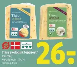 Coop 365 Thise økologisk tapasost tilbud