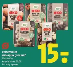 Coop 365 Valsemøllen økologisk grovmel tilbud