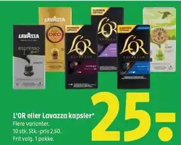 Coop 365 L'OR eller Lavazza kapsler tilbud