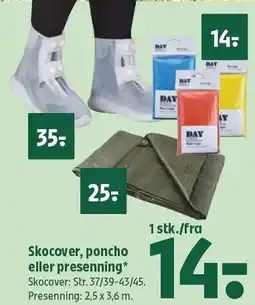Skocover, poncho eller presenning