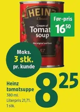 Coop 365 Heinz tomatsuppe tilbud