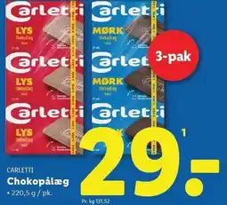 Lidl Chokopålæg 220,5 g tilbud