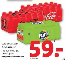 Lidl Sodavand 18 x 250 ml tilbud